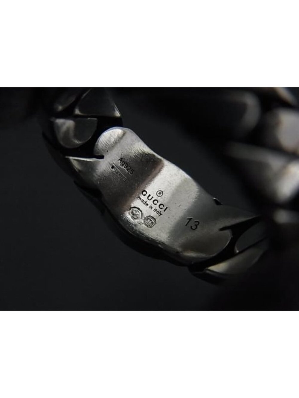 Gucci Interlocking Silver Ring - Picture 5 of 5